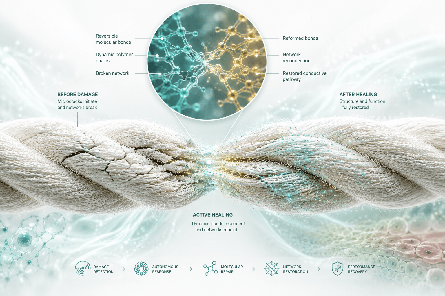 Inside the Fiber #9: Self-Healing Fibers, When Materials Learn to Repair Themselves